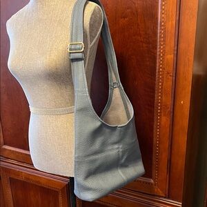 Vegan leather Blue Shoulder Bag